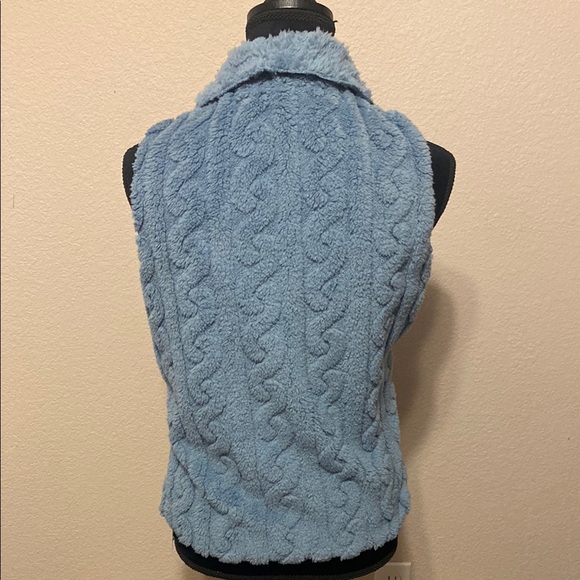 Cozy Blue Fleece Vest - Picture 2 of 5
